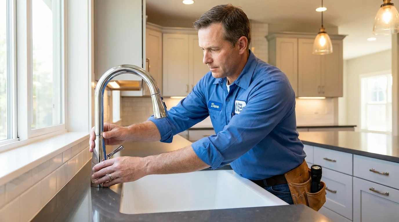 Kitchen faucet installation by Johns Plumbing LLC in Ladson