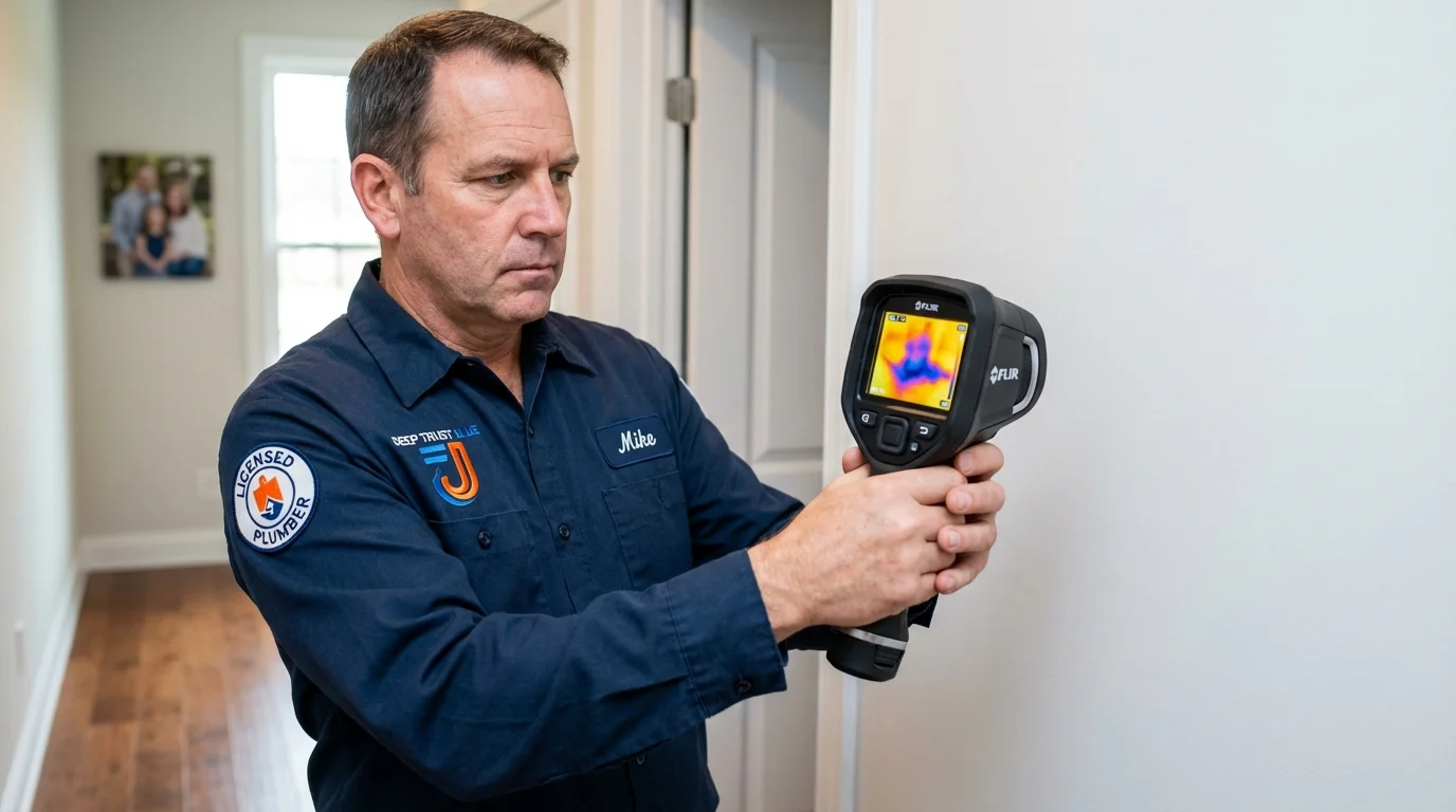Thermal imaging leak detection by Johns Plumbing LLC in Ladson